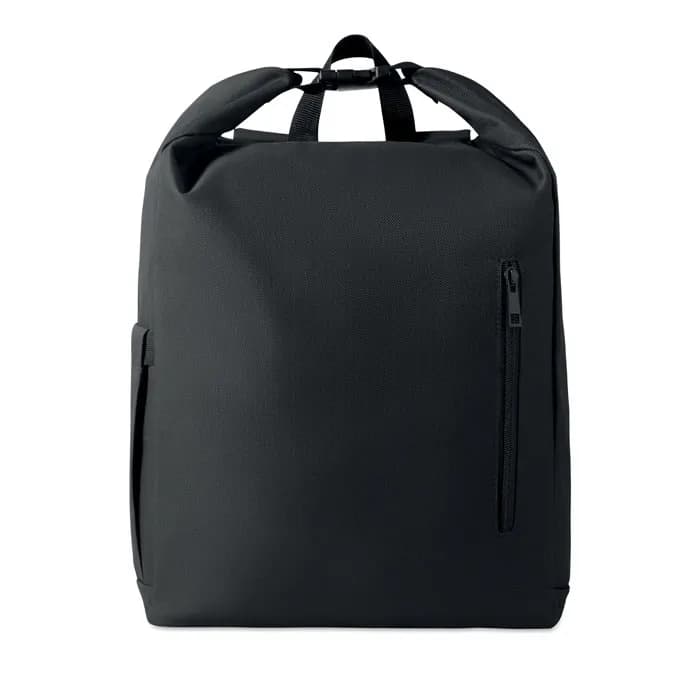 15'' Rolltop-Laptop-Rucksack - UNITON - Schwarz