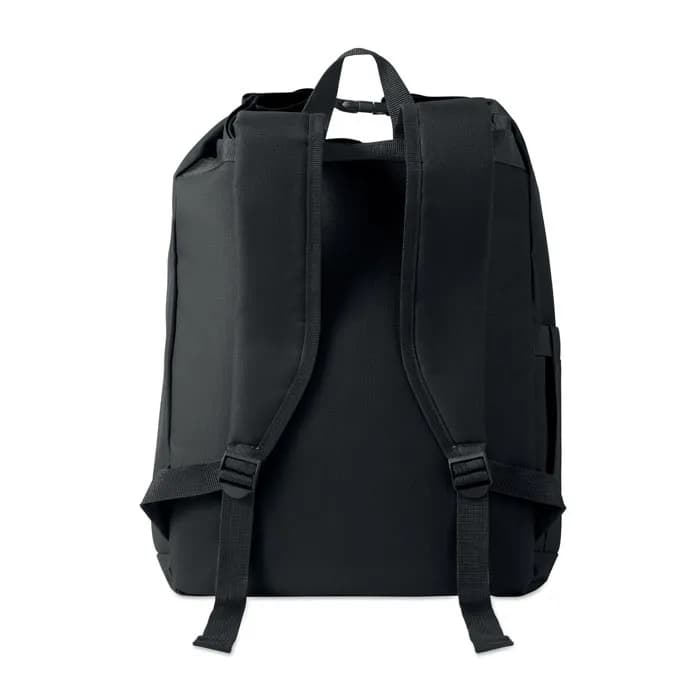 15'' Rolltop-Laptop-Rucksack - UNITON - Schwarz