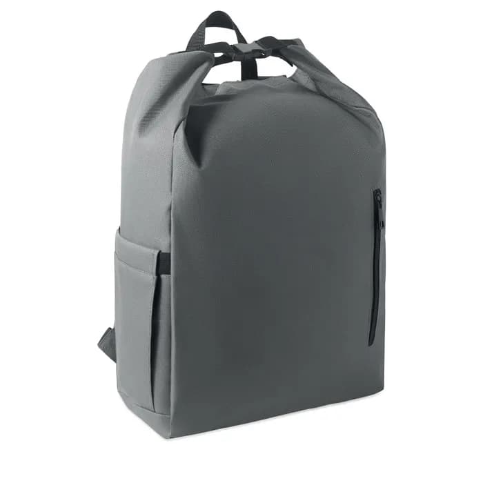 15'' Rolltop-Laptop-Rucksack - UNITON - Steingrau
