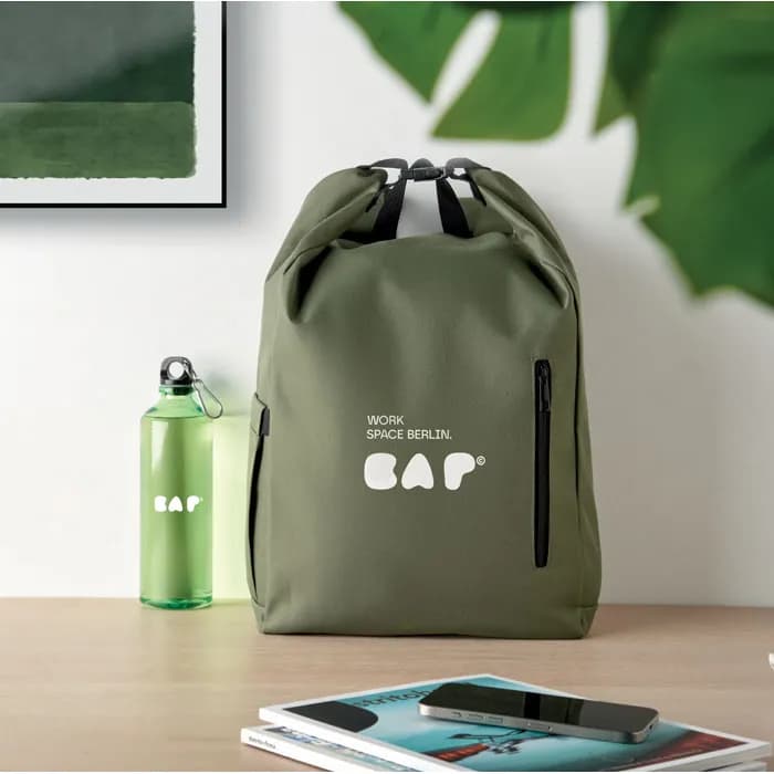 15'' Rolltop-Laptop-Rucksack - UNITON - Armeegrün