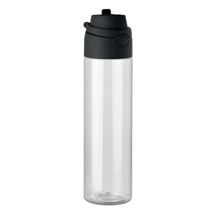 Trinkflasche RPET 700ml - TOIEN KLAR - Schwarz