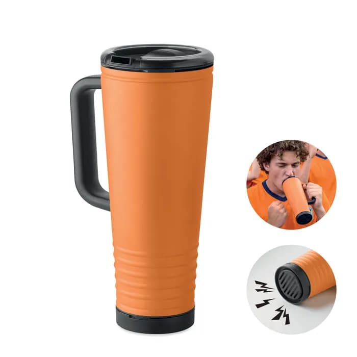 Doppelwandiger Becher 700ml - HOWLER CUP - Orange