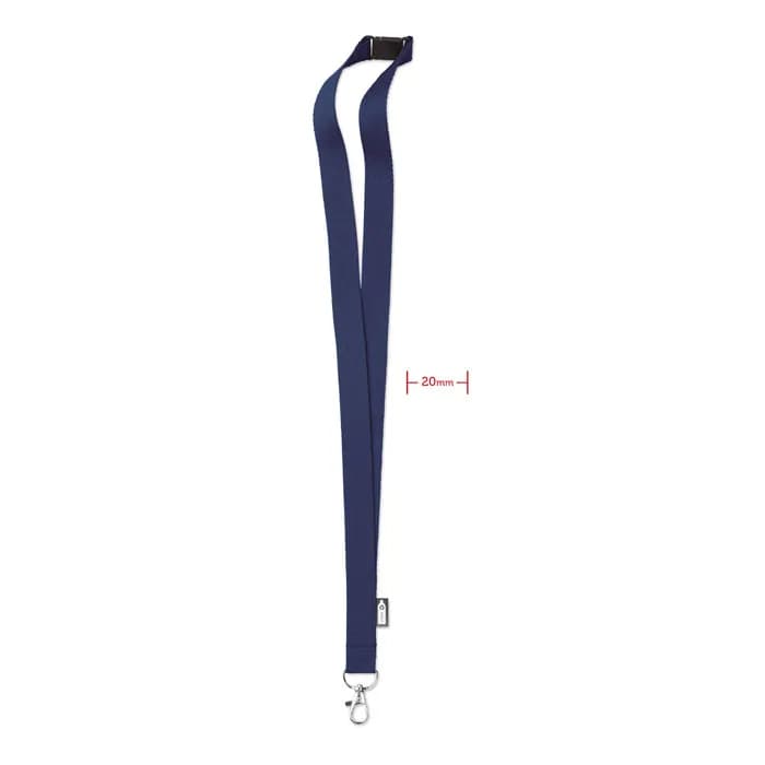 Lanyard RPET 20mm - LANY RPET - Blau