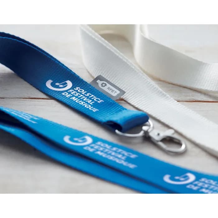 Lanyard RPET 20mm - LANY RPET - Blau