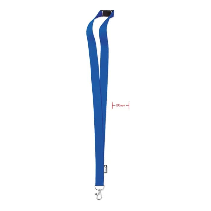 Lanyard RPET 20mm - LANY RPET - Königsblau