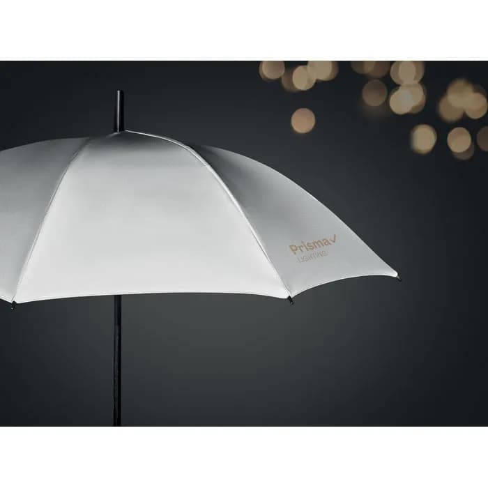 Reflektierender Regenschirm - VISIBRELLA - Mattsilber