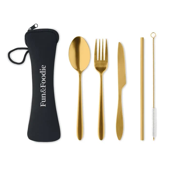 Besteck-Set Edelstahl - 5 SERVICE - Golden