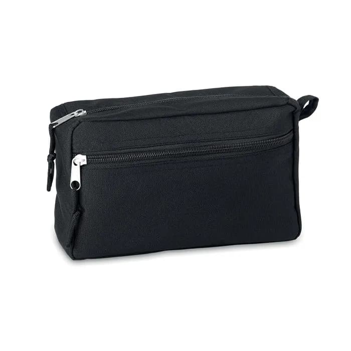 Kosmetiktasche 600D RPET - BETTER & SMART - Schwarz