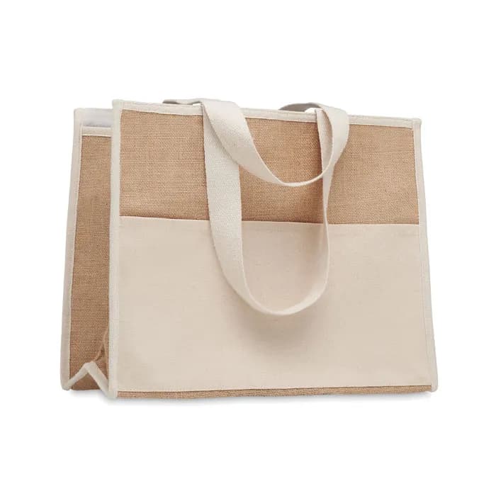 Jute-Canvas Shopping Tasche - CAMPO DE GELI - Beige