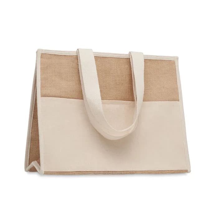 Jute-Canvas Shopping Tasche - CAMPO DE GELI - Beige