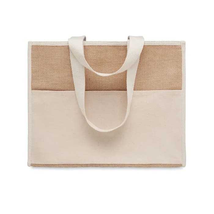 Jute-Canvas Shopping Tasche - CAMPO DE GELI - Beige