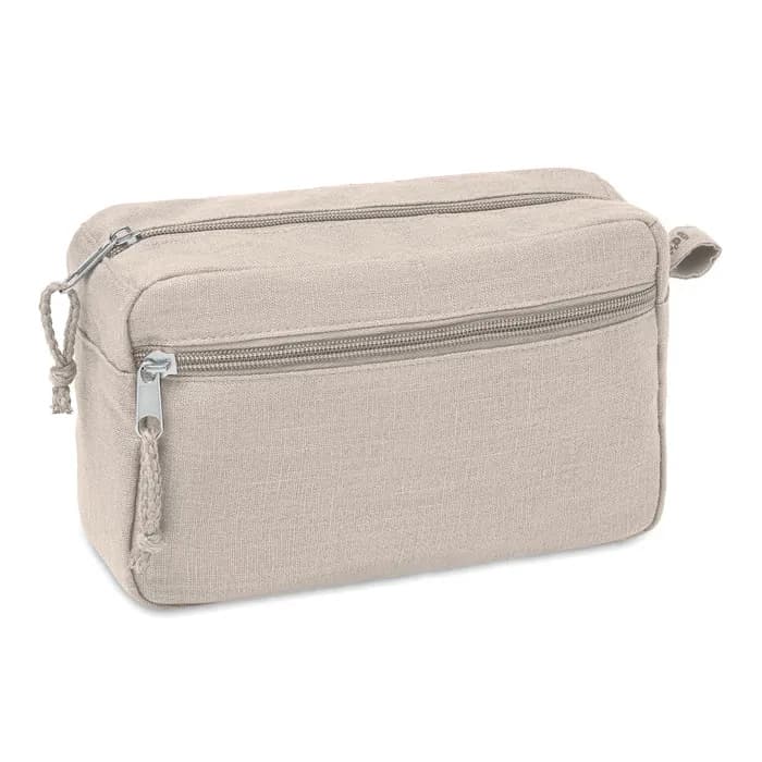 Hanf Kosmetiktasche 200g/m² - NAIMA COSMETIC - Beige