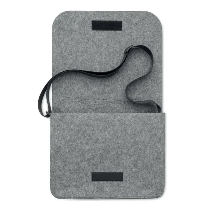 Umhängetasche aus RPET-Filz - BAGLO - Grau