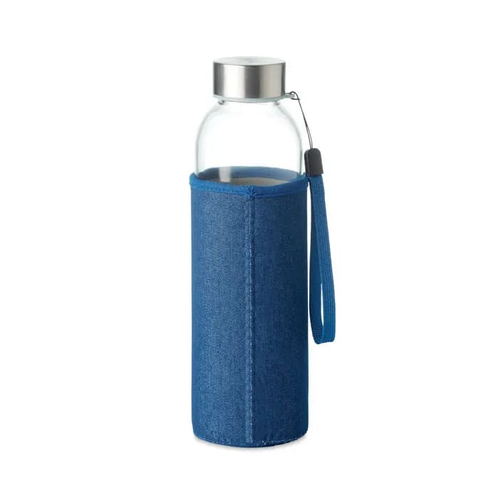 Trinkflasche Glas 500ml - UTAH DENIM - Blau