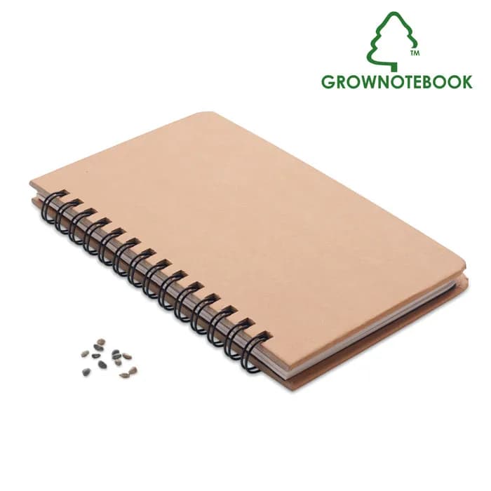Notizbuch Kiefersamen - GROWNOTEBOOK™ - Beige