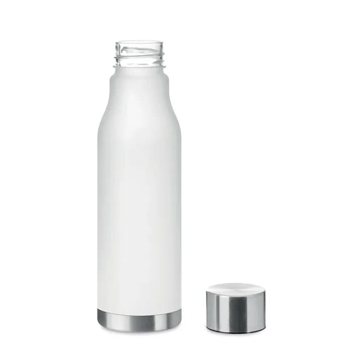 Trinkflasche RPET 600ml - GLACIER RPET - Transparent Weiß