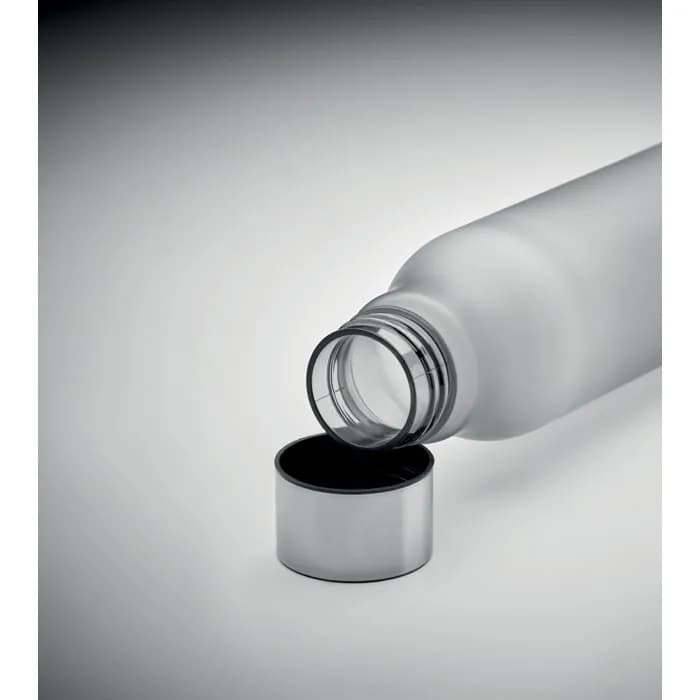 Trinkflasche RPET 600ml - GLACIER RPET - Transparent Grau