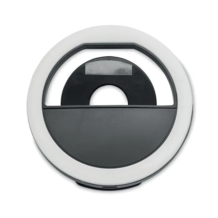 Selfie-Ringlicht mit Clip - HELIE - Schwarz