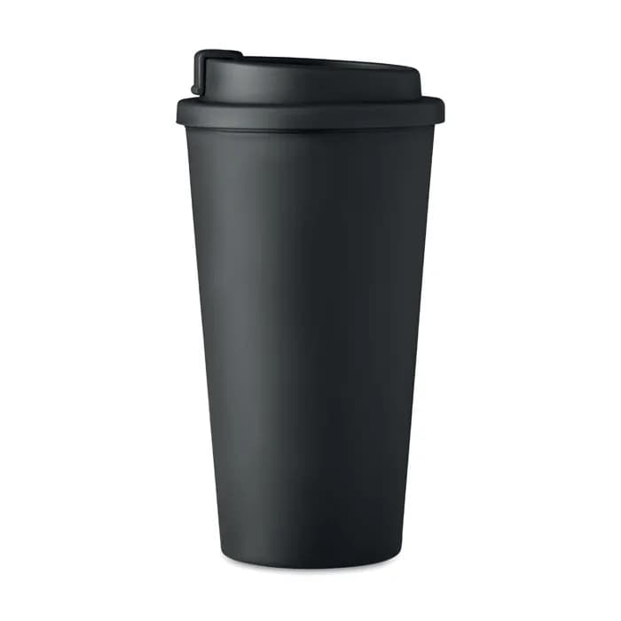 Doppelwandiger Becher 450ml - TUESDAY - Schwarz