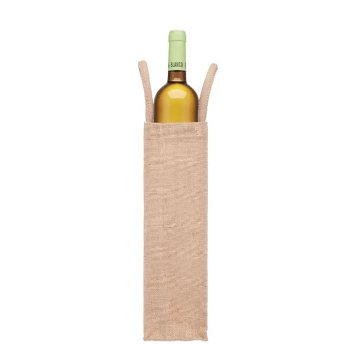 Flaschen-Geschenktasche Jute - CAMPO DI VINO - Beige