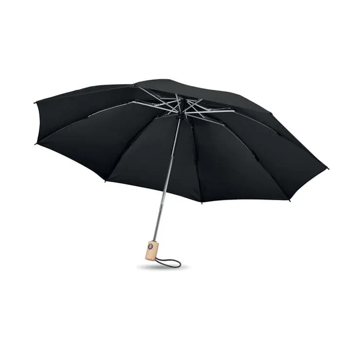 Regenschirm 23'' RPET - LEEDS - Schwarz