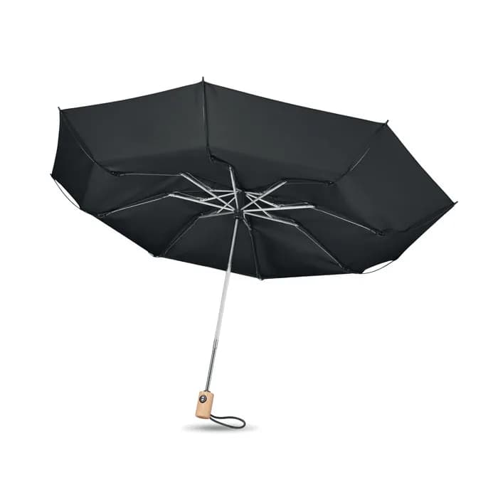 Regenschirm 23'' RPET - LEEDS - Schwarz