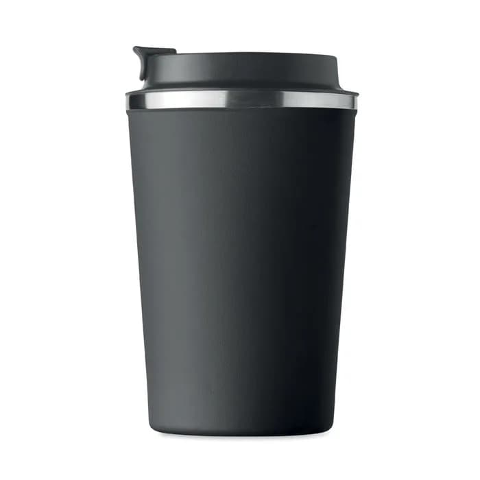 Doppelwandiger Becher 350ml - BRACE - Schwarz