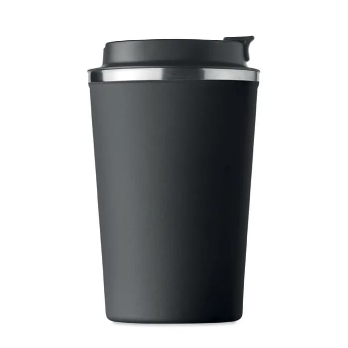 Doppelwandiger Becher 350ml - BRACE - Schwarz
