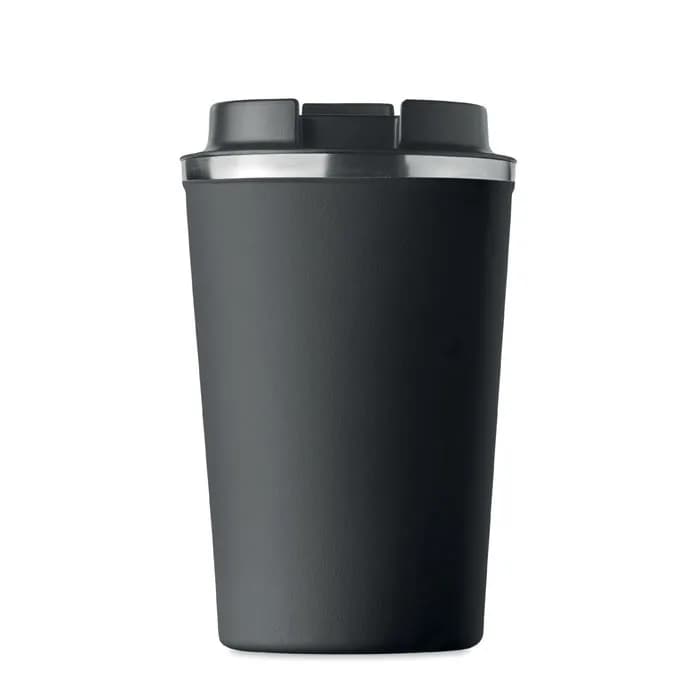 Doppelwandiger Becher 350ml - BRACE - Schwarz