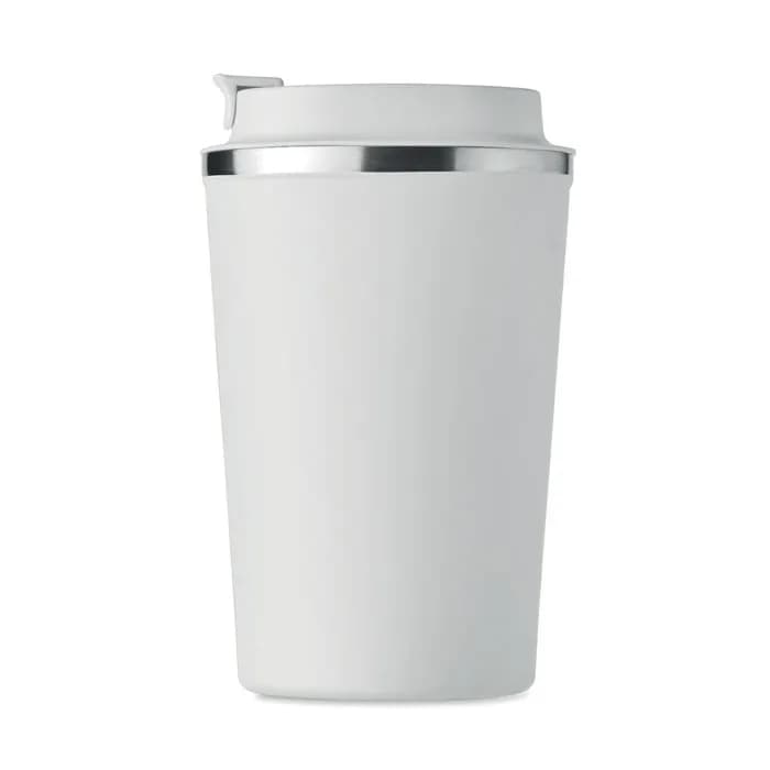 Doppelwandiger Becher 350ml - BRACE - Weiß