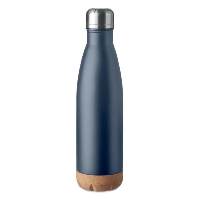 Doppelwandige Isolierflasche - ASPEN CORK - Marineblau
