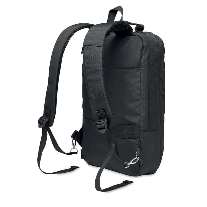 Laptop Rucksack 300D RPET - SINGAPORE - Schwarz