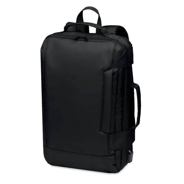 Laptop Rucksack 300D RPET - SINGAPORE - Schwarz