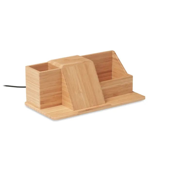 Induktiver Organizer 15W - GROOVY - Holz
