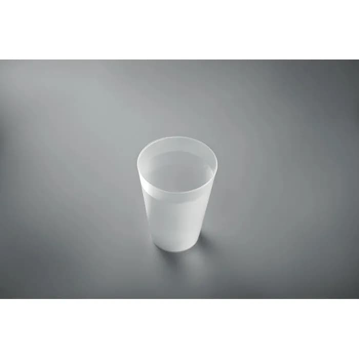 Wiederverwendbarer Becher 300ml - FESTA - Transparent Weiß