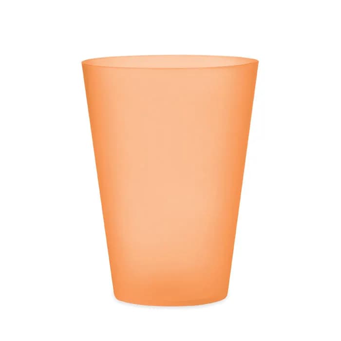 Wiederverwendbarer Becher 300ml - FESTA - Transparent Orange