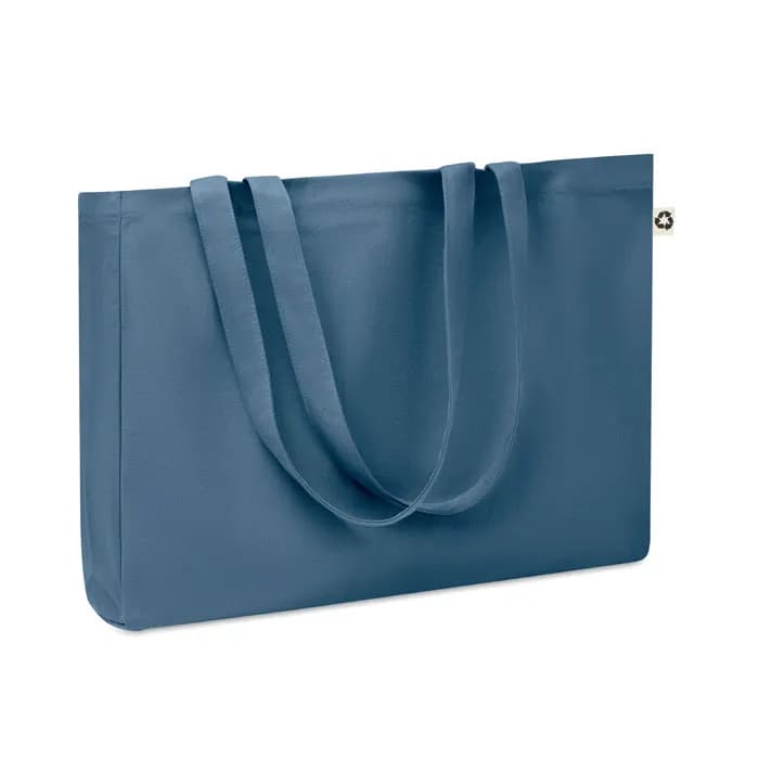Recycelte Canvas-Tasche - RESPECT COLOURED - Blau