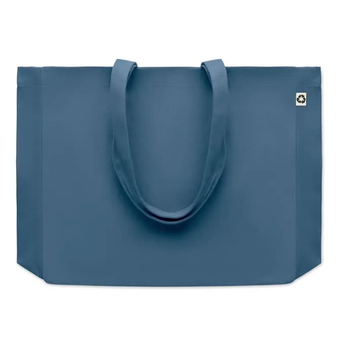 Recycelte Canvas-Tasche - RESPECT COLOURED - Blau