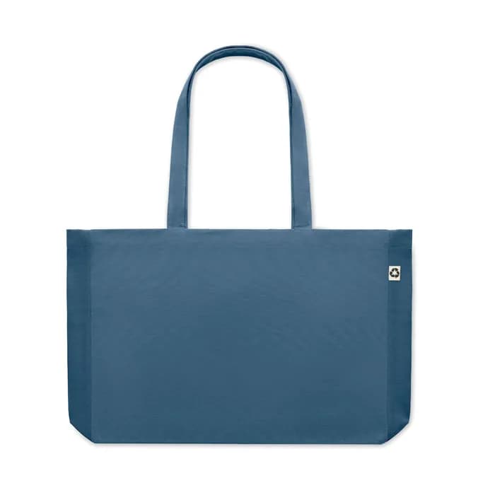 Recycelte Canvas-Tasche - RESPECT COLOURED - Blau
