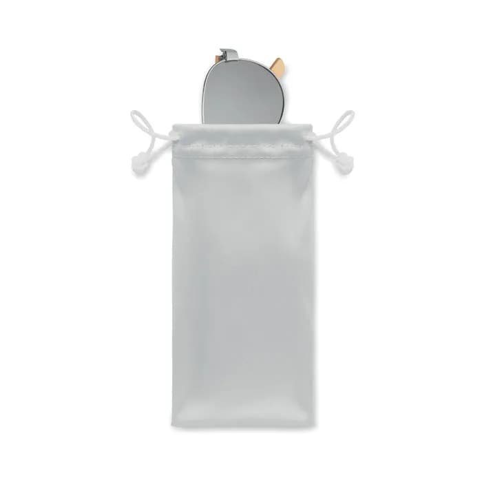 Sonnenbrille Bambus - HONIARA - Silber Glänzend