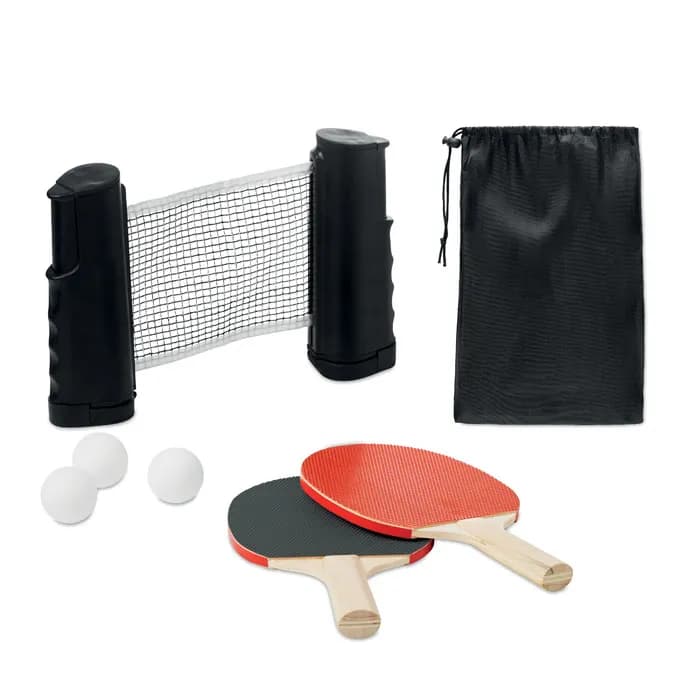 Tischtennis-Set - PING PONG - Schwarz