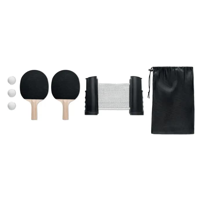 Tischtennis-Set - PING PONG - Schwarz
