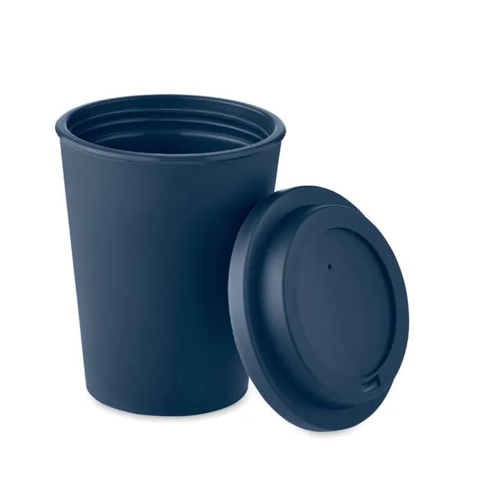 Doppelwandiger Becher PP 300ml - NOLA - Marineblau