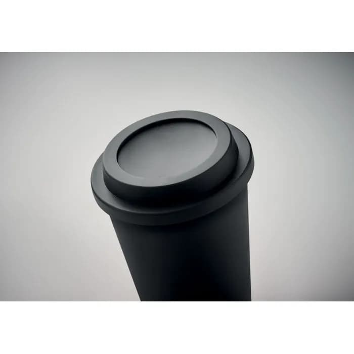 Doppelwandiger Becher PP 300ml - SORA - Schwarz