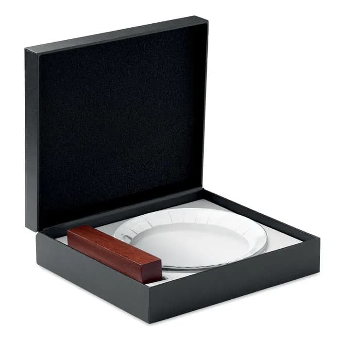 Runder Pokal Kristallglas - KEEN - Braun