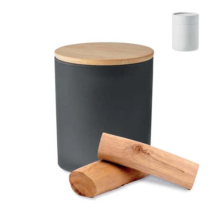 Kerze im Glas 200 g - KEOPS MEDIUM - Schwarz