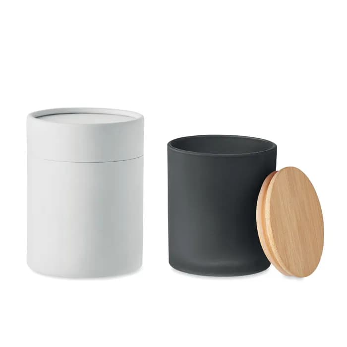 Kerze im Glas 200 g - KEOPS MEDIUM - Schwarz