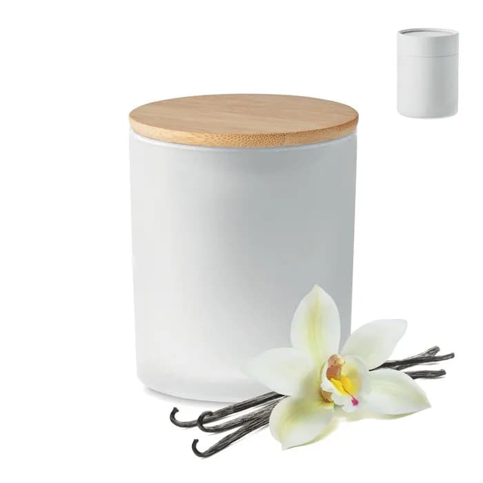 Kerze im Glas 280 g - KEOPS LARGE - Weiß