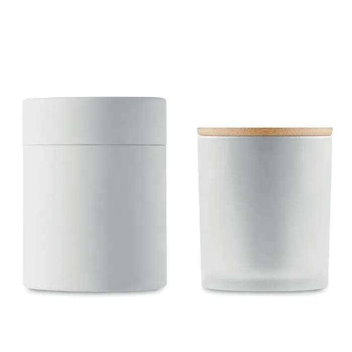 Kerze im Glas 280 g - KEOPS LARGE - Weiß