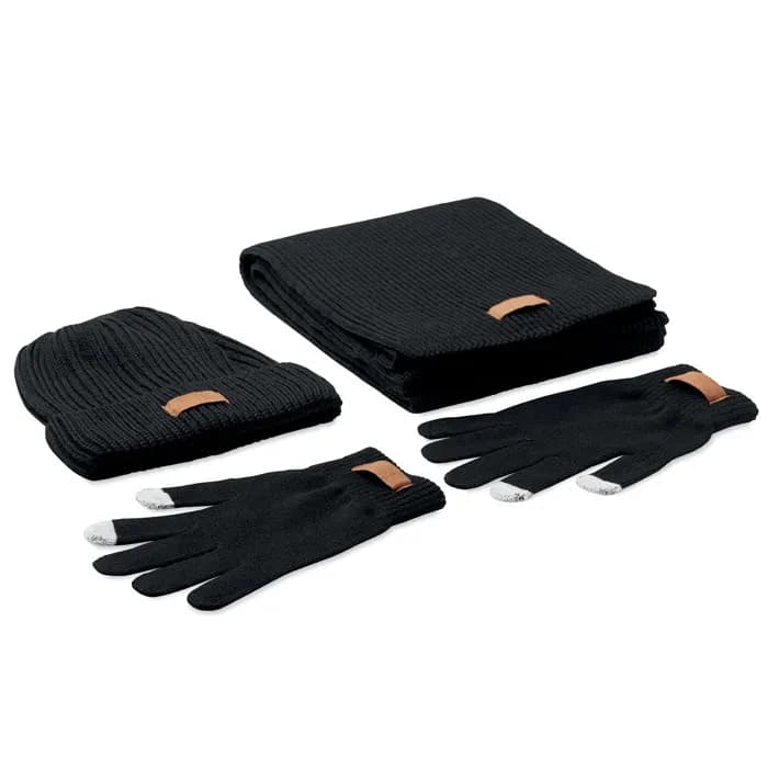 Winter-Accessoires RPET - DENALI - Schwarz